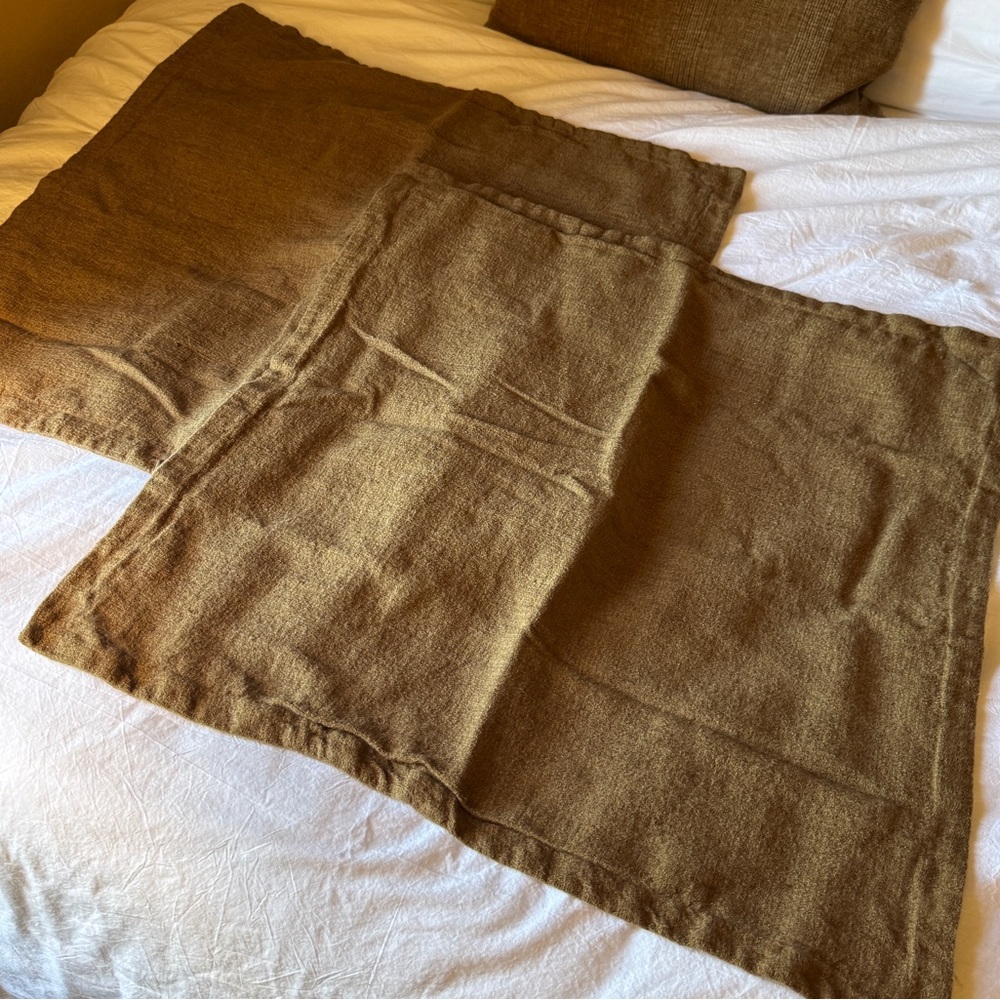RH | Cotton Linen Euro Shams Set of 2